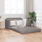 vidaXL - Hoekbankbed - 2-in-1 - Taupe - 124x71x78 - cm - Stof
