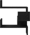vidaXL - Muur - Hoekplank - Zwart - Eiken - 40x40x49,5 - cm - Geperst - Hout