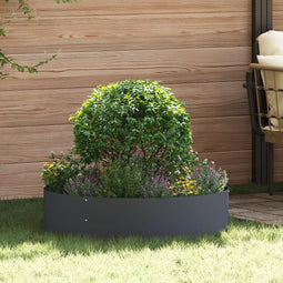 vidaXL - Tuinplantenbakken - 5 - stuks - Antraciet - 80x80x20 - cm - Staal