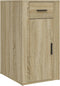 vidaXL - Bureaukastje - 40x49x75 - cm - bewerkt - hout - sonoma - eikenkleurig