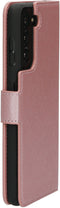 Mobiparts Galaxy S21 - Wallet Case - Saffiano motief - Roze