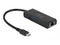 Delock 63826 - USB 3.2 (Gen1, 5Gb/s) type-C hub - Zwart
