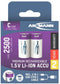 Ansmann 1313-0004 - Oplaadbare C-batterijen - 2300 mAh - Paars (2 stuks)