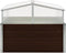 vidaXL - Tuinkas - 100x100x85 cm - gegalvaniseerd staal - bruin