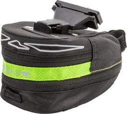 Zadeltas M-Wave Tilburg large met klikbevestiging - zwart/groen