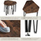 tectake Torquay - Salontafel-set - 3-delig - industrieel donkerbruin