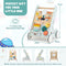 coast Baby Loopwagen - Houten 8-in-1 Activiteitencentrum - Groen - 35 x 33 x 47 cm