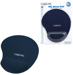 LogiLink Muismat - Silicone Gel Handsteun - Blauw