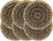 vidaXL - Placemats - 4 - st - rond - 38 - cm - katoen - effen - donkergrijs