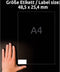 Avery 4780 - Universele Etiketten - 48,5 x 25,4 mm - Permanent klevend (1000 stuks)