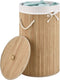 Juskys Curly-Round - Bamboe Wasmand - 55 Liter - Natuurkleur
