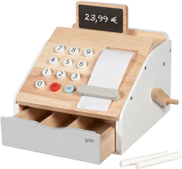 Goki Houten Speelgoedkassa met Geluid, 4dlg.