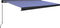 vidaXL - Luifel - handmatig - 500x300 cm - blauw en wit