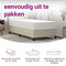 vidaXL - Pocketveringmatras - middelhard-hard - 90x200 - cm