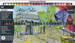 Eberhard Faber oliepastelkrijt - Artist Color - 9mm - 50 stuks - assorti - EF-522050