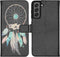 iMoshion Hoesje Geschikt voor Samsung Galaxy S21 FE Hoesje Met Pasjeshouder - iMoshion Design Softcase Bookcase - Zwart / Meerkleurig / Dreamcatcher