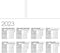 Sigel bureauonderlegger - 59,5x41cm - wit - maandplanner - 12 vel - kalender 2023/24/25 - SI-HO550