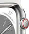 Apple Watch Series 8 - Smartwatch - GPS + Cellular - 41mm RVS Sportbandje Zilver (Wit)