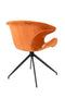 Zuiver Mia Fluweel Armstoel - Oranje - Set van 2