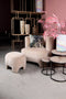 PTMD Fauteuil Damin Sand Linen Velvet Look