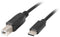 Lanberg CA-USBA-14CC-0030-BK - USB B naar USB type-C Kabel - 300 cm - Zwart