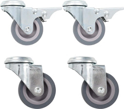 vidaXL - 12 - st - Zwenkwielen - met - boutgaten - 50 - mm