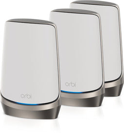 Netgear Orbi RBKE963 - Mesh WiFi 6E-systeem - Quad-band tot 830 m2 dekking - White Edition (3 stuks)