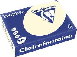 Clairefontaine Trophée Pastel A4 crème 210 g 250 vel