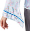 dressforfun Geisha Aiko XXL - verkleedkostuum - satijnen blouse broek buikriem - grijs/blauw