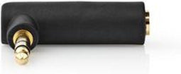Nedis CABW22975AT - Stereo-Audioadapter - 3,5 mm Male - 3,5 mm Female - 90° Gehoekt - Antraciet