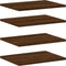 vidaXL - Wandschappen - 4 - st - 40x30x1,5 - cm - bewerkt - hout - bruin - eikenkleur