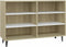 vidaXL - Dressoir - 103,5x35x70 - cm - spaanplaat - wit - en - sonoma - eikenkleurig