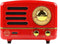 Muzen Retro Bluetooth Speaker Radio Crimson Red Metal