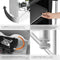 tectake® Campingkeuken 172x52x104cm - Opvouwbaar - Hittebestendig met windscherm - Zwart