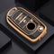 Autosleutel hoesje - TPU Sleutelhoesje - Sleutelcover - Autosleutelhoes - Geschikt voor Fiat - goud - B3 - Fiat 500, Fiat 500L, Fiat 500X, Fiat 500, Fiat Tipo, Fiat Punto, Fiat Egea, Fiat Doblo, Fiat Scudo, Fiat Ducato, Fiat Panda, Abarth - Auto Sl