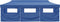 vidaXL - Vouwtent - pop-up - met - 8 - zijwanden - 3x9 - m - blauw