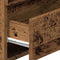 vidaXL - Nachtkastje - met - 2 - lades - 40x33x60 - cm - oud - houtkleurig