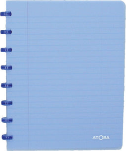 Atoma Trendy schrift, ft A5, 144 bladzijden, geruit 5 mm, transparant blauw 10 stuks