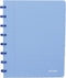 Atoma Trendy schrift, ft A5, 144 bladzijden, geruit 5 mm, transparant blauw 10 stuks