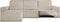 Hoes voor chaise longue met korte armleuning links Eysa ROC Wit 120 x 120 x 360 cm