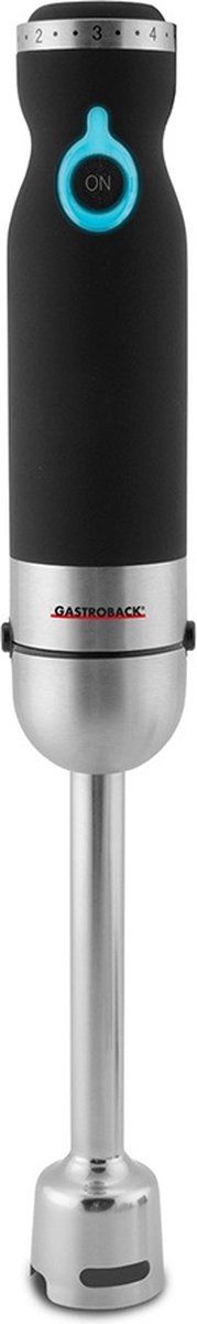 Gastroback Design Advanced Pro E - Staafmixer 800 W 0,8 l 5 snelheden Zwart Zilver