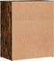 vidaXL - Dressoir - 60x31x70 - cm - bewerkt - hout - gerookt - eikenkleurig