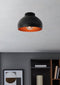 EGLO Mogano - Plafondlamp - E27 - Ø28 cm - Zwart/Koper