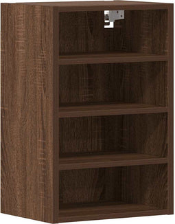 vidaXL - Hangkast - Riga - 40x29,5x60 - cm - bewerkt - hout - bruin - eikenkleur