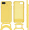 iMoshion Hoesje Geschikt voor iPhone SE (2022) / SE (2020) / 8 / 7 Hoesje Met Koord - iMoshion Color Backcover met afneembaar koord - Geel
