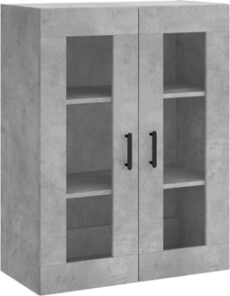 vidaXL - Wandkast - 69,5x34x90 - cm - betongrijs