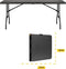 BRASQ Inklapbare Vouwtafel Zwart - 180x70x74cm- Campingtafel - Klaptafel - Weerbestendig - Tafel met