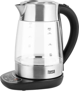 Teesa TSA1530 - Draadloze waterkoker - Temperatuurregeling tot 90°C - Roestvrijstaal