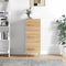 vidaXL - Dressoir - 34,5x34x90 - cm - bewerkt - hout - sonoma - eiken