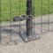 vidaXL - Hekpalen - met - Basisplaten - 13 - stuks - Ø32mm - 90cm - Gegalvaniseerd - Staal